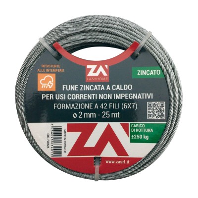 CAVETTO ARGANELLO 49F C/ANIMA ACC D 2,4 MM 9 M