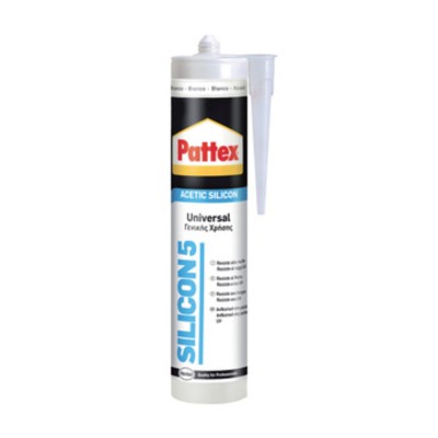 PATTEX SILICON 5 UNIVERSALE TRASPAR 280 ML CARTUC