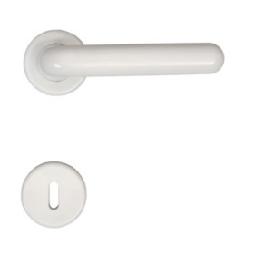 MANIGLIA RESINA MARGHERITA C/BOCCHETTA BIANCO