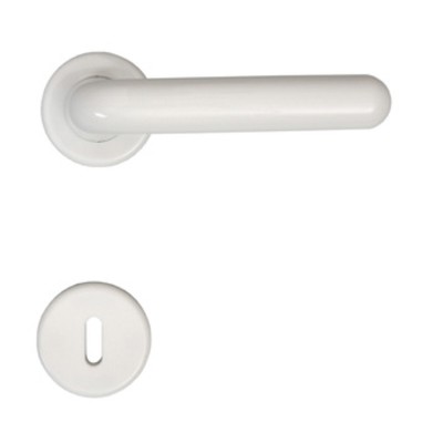 MANIGLIA RESINA MARGHERITA C/BOCCHETTA BIANCO