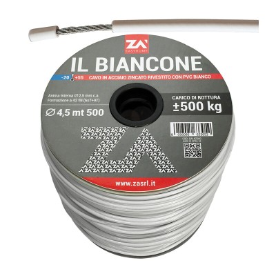 FILO STENDIBIANCHERIA BIANCONE ACC ZIN D 4,5 MM