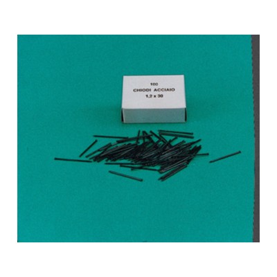 CHIODINI GRUPPINI ACCIAIO 1,2X30 MM SCATOLA 100 PZ