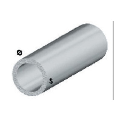PROFILO ARGENTO H.100 CM TUBO TONDO 6 X1 MM**