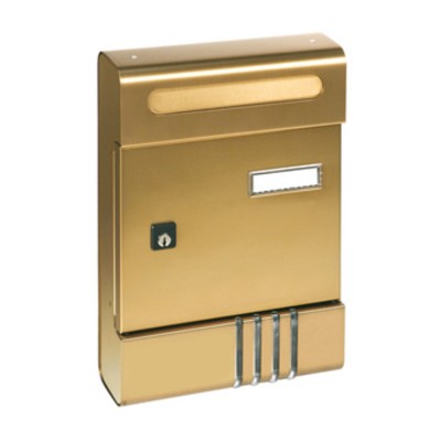 CASSETTA POSTALE ALUBOX SE 20,4X7X29 CM BRONZO
