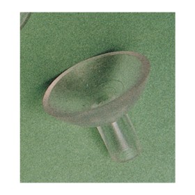 VENTOSA C/GAMBO FORATO D 15 MM TRASPARENTE**