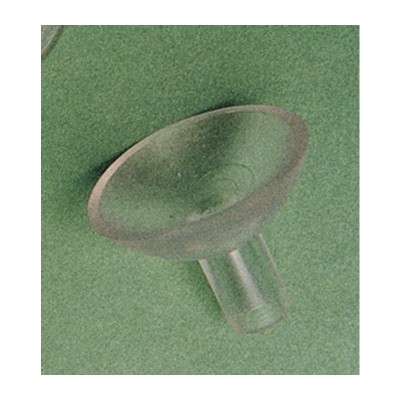 VENTOSA C/GAMBO FORATO D 15 MM TRASPARENTE**