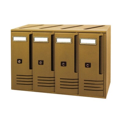 CASSETTA POSTALE ALUBOX CUBO C4 42X17,5X30 BRONZO