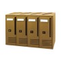 CASSETTA POSTALE ALUBOX CUBO C4 42X17,5X30 BRONZO