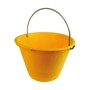 SECCHIO P/MURATORE PLAST C/ARCO GIALLO D 36CM 12 L