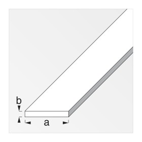 PROFILO BIANCO H.200 CM PIATTO 15X2 MM