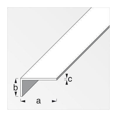 PROFILO BIANCO H.200 CM ELLE 15X10X1 MM