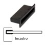 SUPPORTO AD INCASTRO IN PVC P/ASTA ORTOPEDICA
