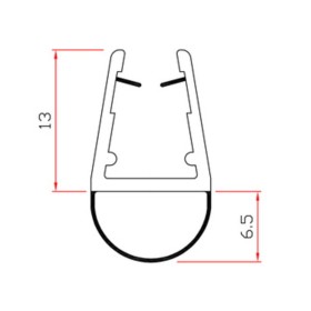 GUARNIZIONE P/BOX DOCCIA 2 M MOD.401