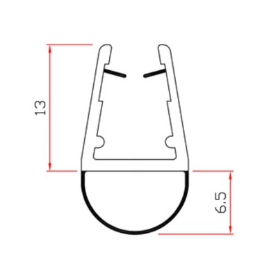 GUARNIZIONE P/BOX DOCCIA 2 M MOD.401