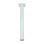 PIEDE P/TAVOLO ACCIAIO D. 30 X H 800 MM BIANCO