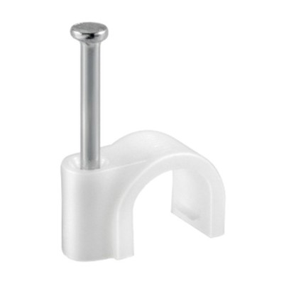 FISSACAVI PVC C/CHIODO 14 MM CONF. 40 PZ