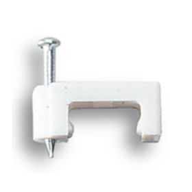 FISSACAVI PVC PIATTO C/CHIODO 8 MM CONF. 25 PZ