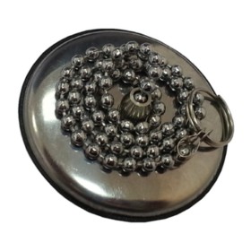 TAPPO P/SANITARI C/PLACCA INOX D 47 MM**