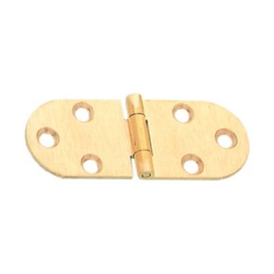 CERNIERA A BISCOTTO S/FERMO OTTONE SAT 80X30 MM**