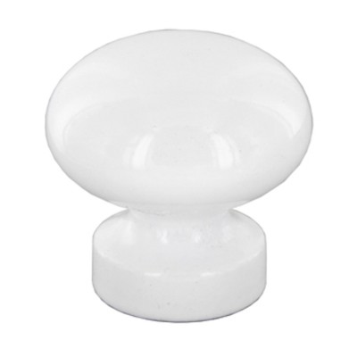 POMOLO IN LEGNO LACCATO D 25 MM 101/D BIANCO*