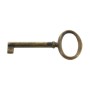 CHIAVE P/MOBILI 33706 34X73 MM OTTONE ANTICATO**