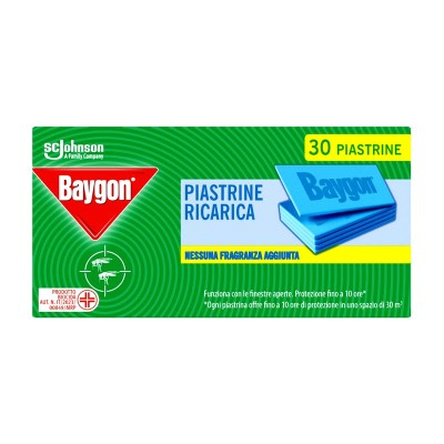ANTIZANZARE BAYGON PIASTRINE RIC 30 PZ ELETTROEM