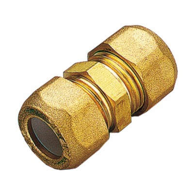 RACCORDO OTTONE DIRITTO DOPPIO BICONO 16X1/2