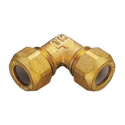 GOMITO OTTONE DOPPIO BICONO 16X1/2