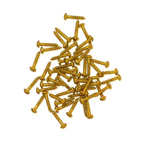 VITI TESTA BOMBATA FERRO OTTONATO 2X10 MM