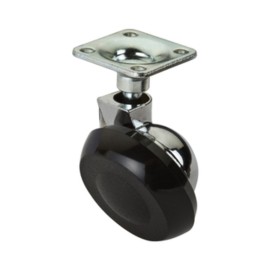 RUOTA SEMISFERICA D 40 MM C/PIASTRA CROMO**