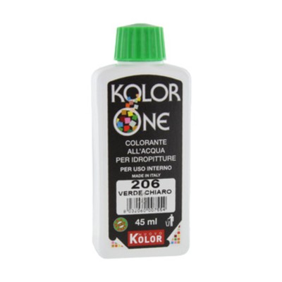 COLORANTE KOLOR ONE 45 ML VERDE CHIARO 206