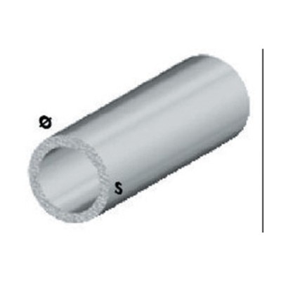PROFILO ARGENTO H.100 CM TUBO TONDO 18X1 MM