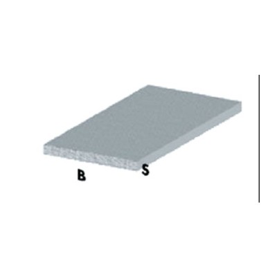 PROFILO ARGENTO H.200 CM PIATTO 15X2 MM*