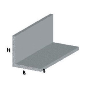 PROFILO ARGENTO H.200 CM ANGOLARE 10X10X1 MM*