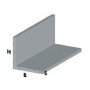 PROFILO ARGENTO H.200 CM ANGOLARE 30X30X1 MM*