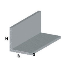 PROFILO ARGENTO H.200 CM ANGOLARE 40X40X1,5 MM**