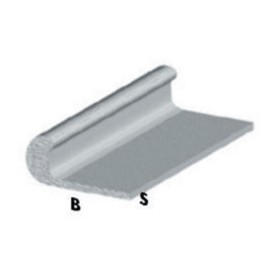PROFILO ARGENTO H.200 CM UNGHIETTA 18X1 MM*