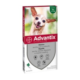 BAYER ADVANTIX SPOT ON 4 PIPETTE CANI 0- 4 KG