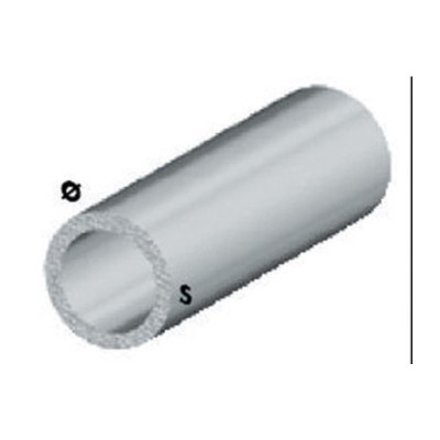 PROFILO ARGENTO H.100 CM TUBO TONDO 16X1 MM*