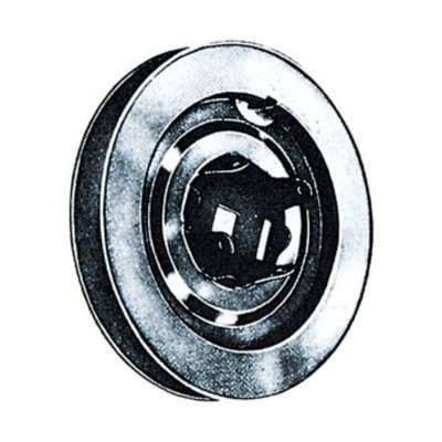 PULEGGIA P/RULLI IN LEGNO 220 MM ZINCATA