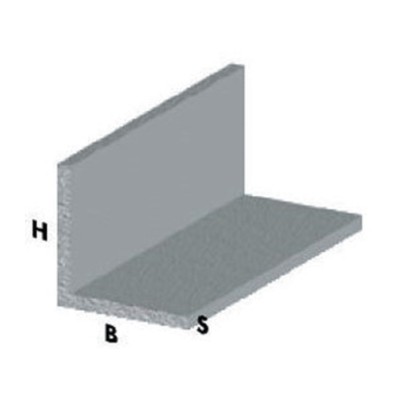 PROFILO ARGENTO H.100 CM ANGOLARE 20X20X1 MM*