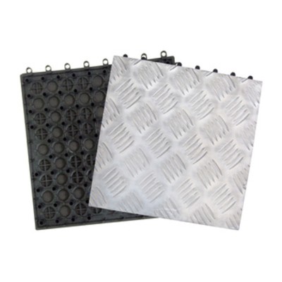 PIASTRELLA ALLUMINIO ANTISCIVOLO CM.30X30