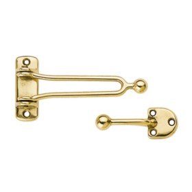 GANCIO P/PORTA ROMA 130X65 MM OTTONE LUCID**