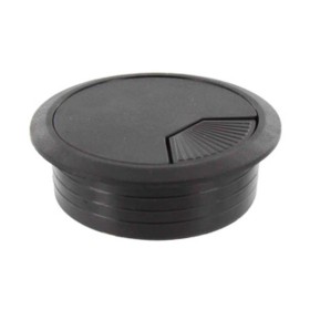 BOCCHETTA PASSACAVI D 60 MM PLASTICA NERO