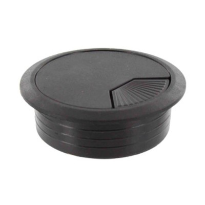 BOCCHETTA PASSACAVI D 60 MM PLASTICA NERO