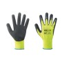GUANTI NYLON/LATTICE GIALLO FLUO/NERO TG. 9