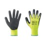 GUANTI NYLON/LATTICE GIALLO FLUO/NERO TG.10