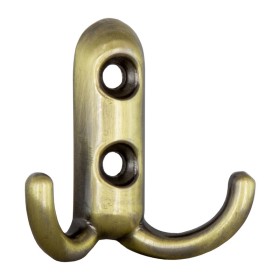 APPENDIABITI A 2 GANCI 45X45 MM BRONZO SFUMATO