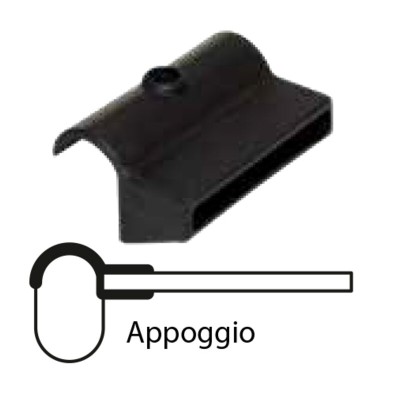 SUPPORTO AD APPOGGIO IN PVC P/ASTA ORTOPEDICA