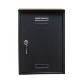 CASSETTA POSTALE C/TETTO E CIL 22X7X33 CM ANTRACITE